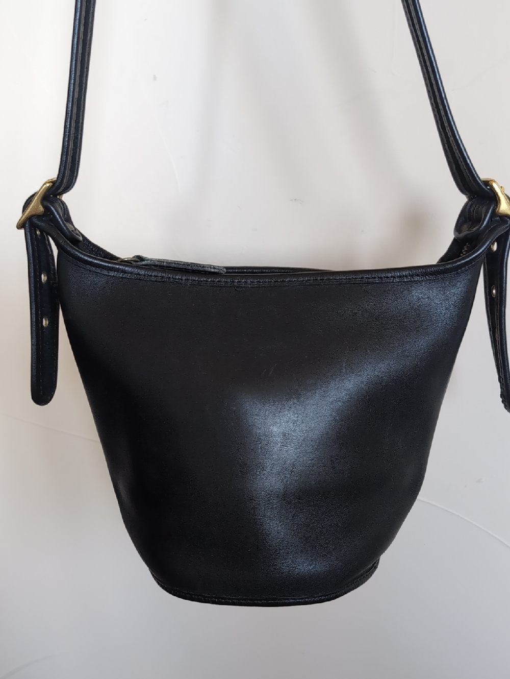 Coach Vintage ♣Maggie Bucket Bag- Black Round Feeder Shoulder/ Crossbody USA - Picture 8 of 16